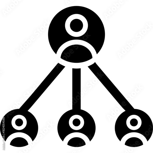 Administration Glyph Icon – Management & Control Symbol