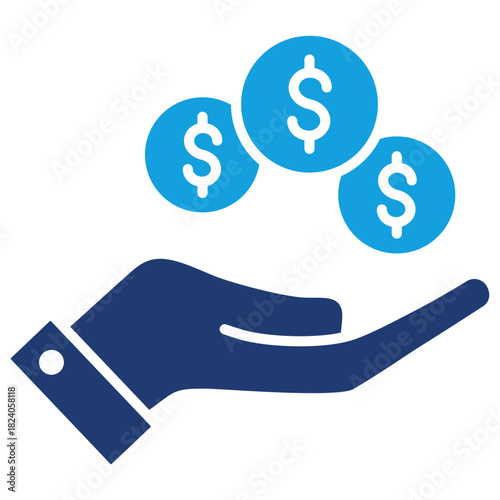 Payment Flat Blue Icon