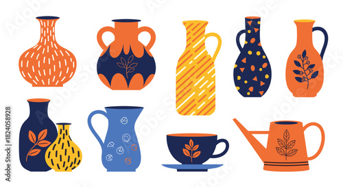 Collection of Decorative Vases and Ceramic Ware.