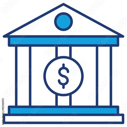Bank Blue Icon