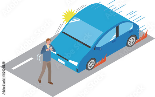 歩きスマホと交通事故