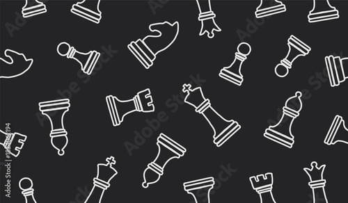 Cute chess pattern background vector design