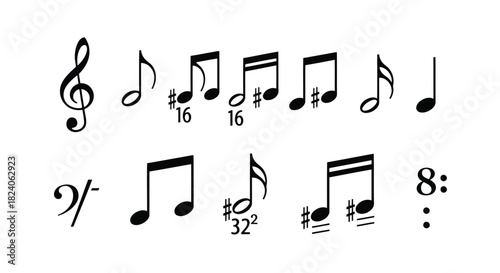 Musical notes and symbols collection