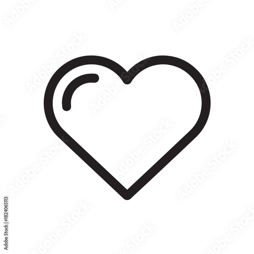 Heart Minimalist Style Line Icon Love Passion Emotion Feeling Symbol Health Care Icon Romance