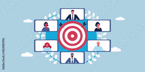 Team collaboration and target achievement