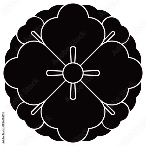 家紋です。裏花角といいます