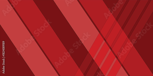 Vibrant red abstract background with a dynamic arrangement of overlapping diagonal stripes and subtle textures.