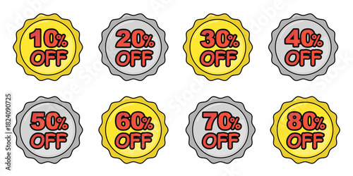 Medal illustration set 09