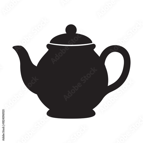 Minimal Teapot Icon for Kitchen and Tea Themes