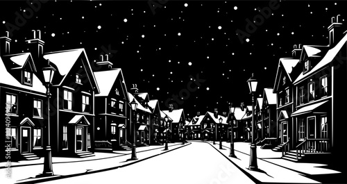 detailed vector minimalist winter christmas holiday santa claus dear street jesus 2026