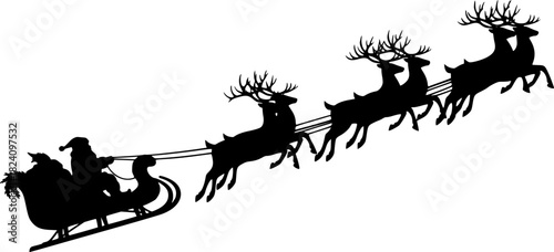 detailed vector minimalist winter christmas holiday santa claus dear street jesus 2026