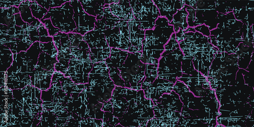 Car sticker wrap banner abstract sporty lines pink blue greenish grunge color combination brush storm thunder modern pattern racing motorsport