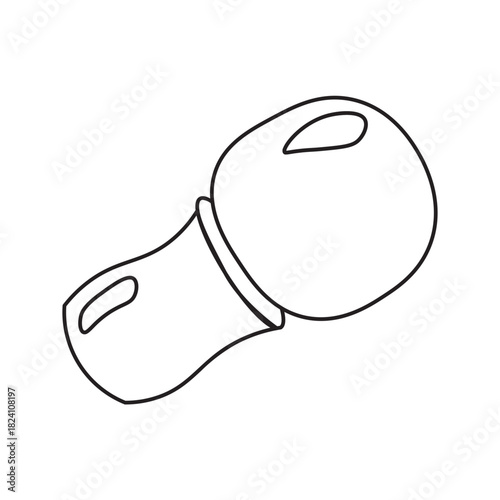 malassezia skin fungus line icon