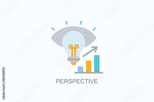Perspective Icon Or Logo Isolated Vector Illustration