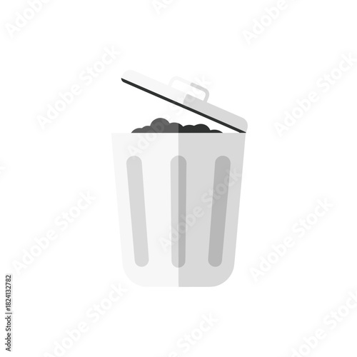 garbage, trash, waste material, household waste, rubbish disposal, waste management, litter, discarded items, landfill waste, recycling contrast, environmental concern, waste bin contents, unwanted de