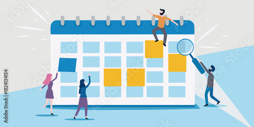 Team planning and scheduling with a giant calendar