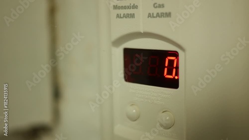 Carbon Monoxide Detector in Residential Basement