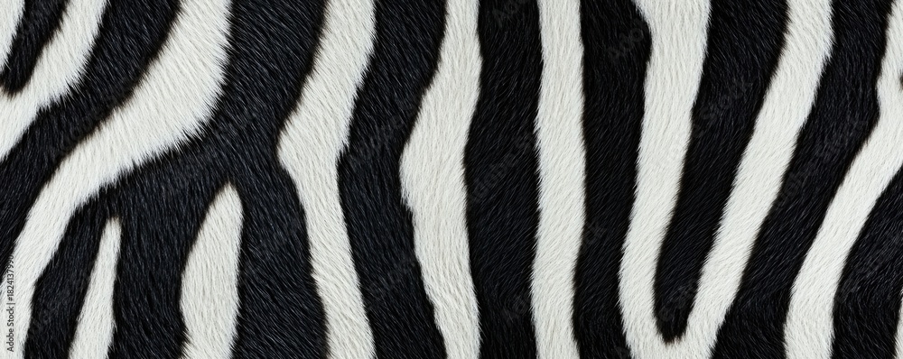 Naklejka premium zebra skin seamless pattern background banner