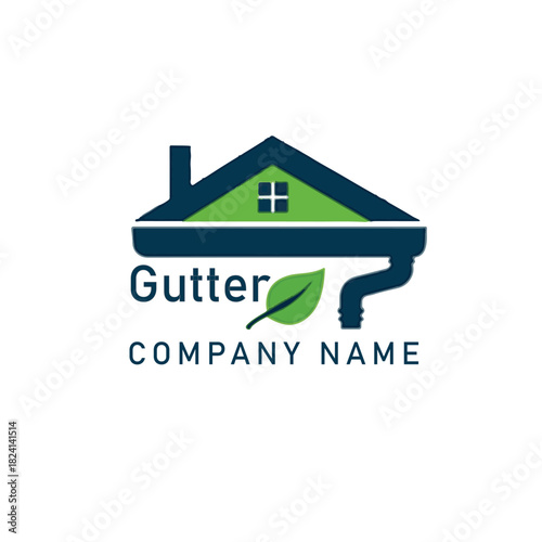 Gutter cleaner company logo design