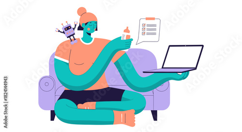 AI Assistant Helps Remote Mother Achieve Work Life Balance