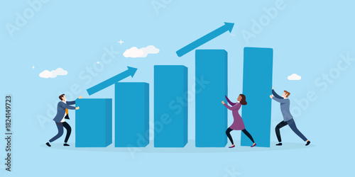 Teamwork drives business growth and success