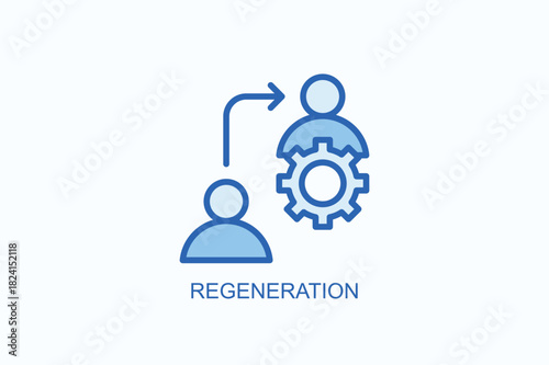 Regeneration Icon Or Logo Isolated Vector Illustration