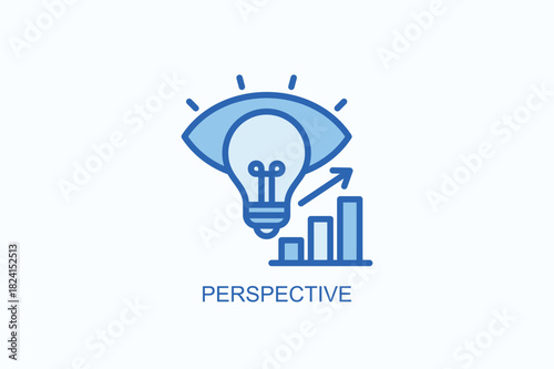 Perspective Icon Or Logo Isolated Vector Illustration