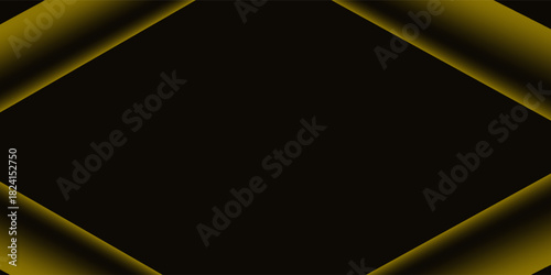 Yellow angle arrow overlap vector background on black space for text and message artwork design.vector.eps.10
