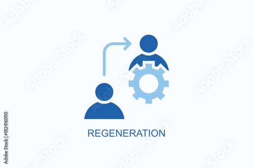 Regeneration Icon Or Logo Isolated Vector Illustration