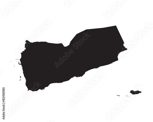 Yemen map vector