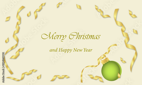 Happy New Year and Xmas background.