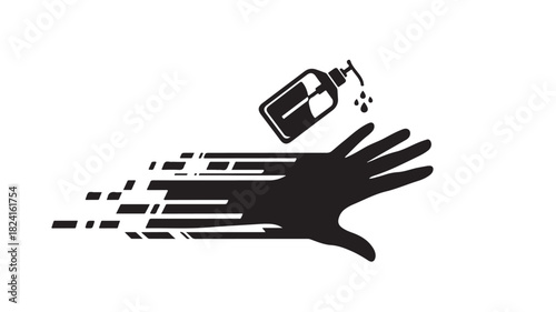 Protecting hands with sanitizer for health and hygiene, a clean hand washes away your worries, stay safe with proper sanitation practices, essential for well being and care