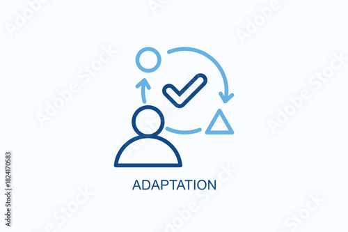 Adaptation Icon Or Logo Isolated Vector Illustration