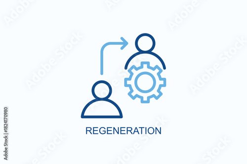 Regeneration Icon Or Logo Isolated Vector Illustration
