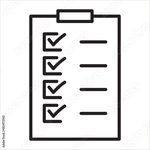 Evaluation icon outline vector