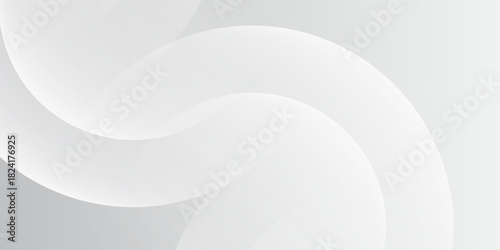 Minimalist White Spiral Background . Modern creative trendy design in vector illustration