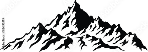 Mountain Silhouette Vector icon