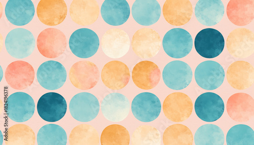 watercolor polka dot patter...