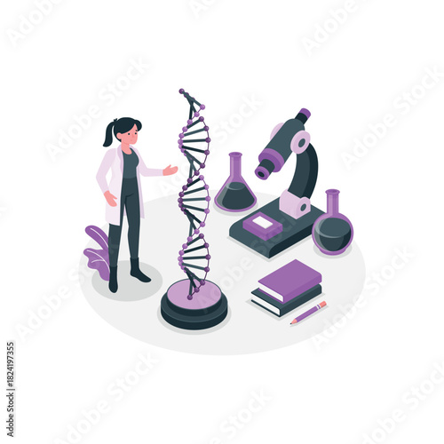 Science Isometric Illustrations