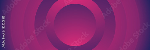 Gradient purple background with circular design
