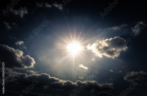 Storm Clouds with a Sunlight