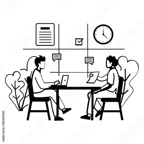 Employer vs candidate negotiating compensation scene concept, Finalizing business terms for growth vector design, Intrinsic motivation scene, Behavioral Economics banner, Employee Onboarding motion