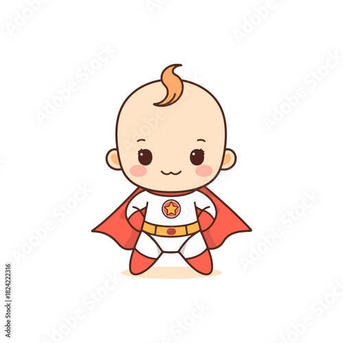 cute baby superhero design very cool