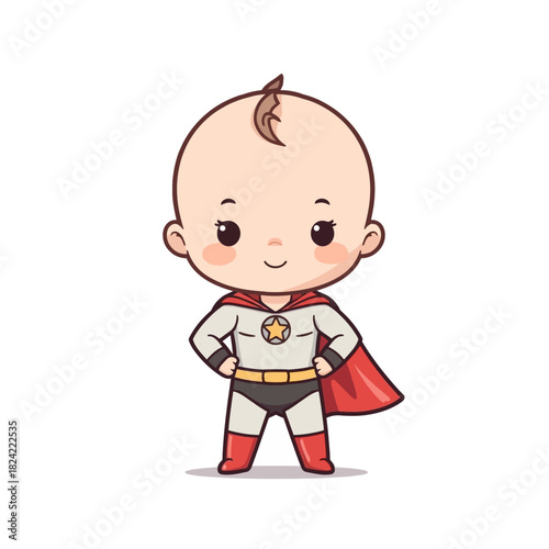 cute baby superhero design very cool