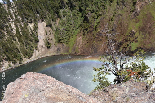 waterfall in yellowstone national park