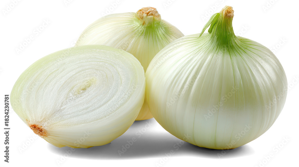Obraz premium Onions on white background