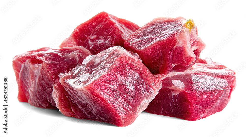 Fototapeta premium Raw chicken fillet on white background