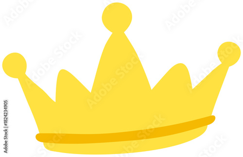 Tooth Fairy Crown Illustration. Editable Color Vector