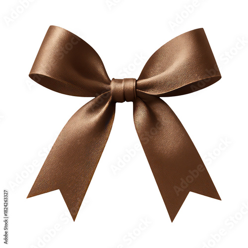 PNG Elegant brown satin bow
