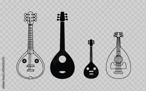 Collection of Stringed Musical Instruments